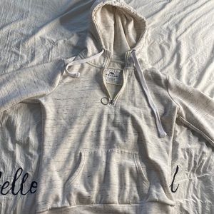 White & black hoodie